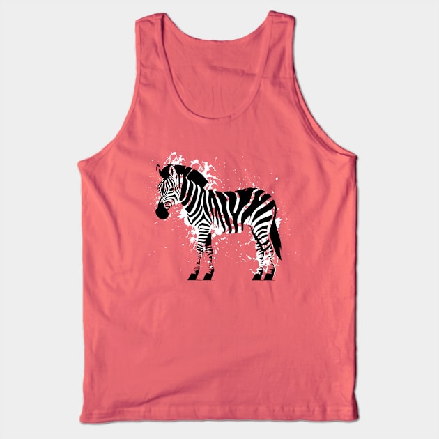 Zebra Tank Top by Sojourner Z